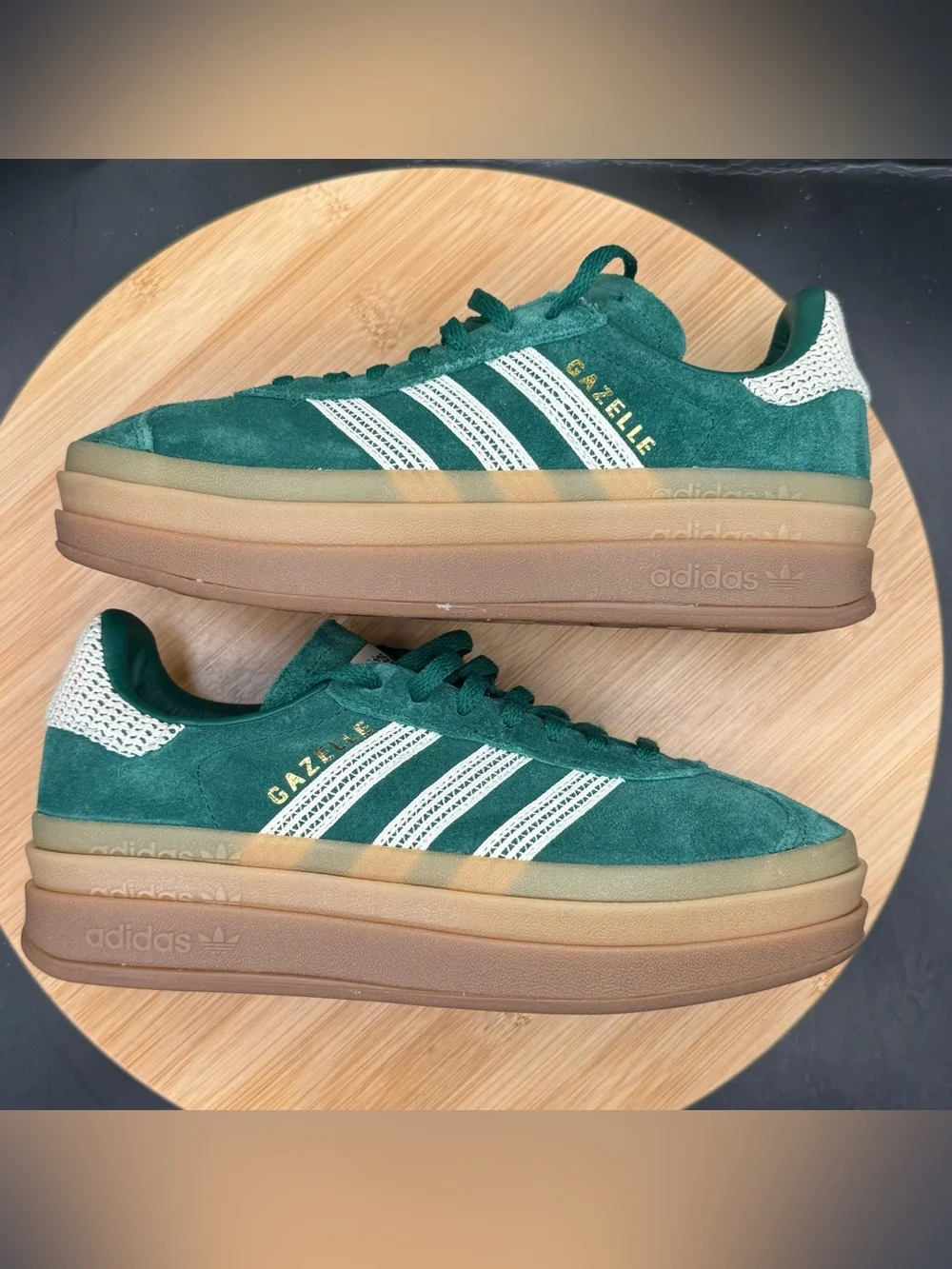 Adidas Gazelle Bold Collegiate Green (Women's) Sz 5.5